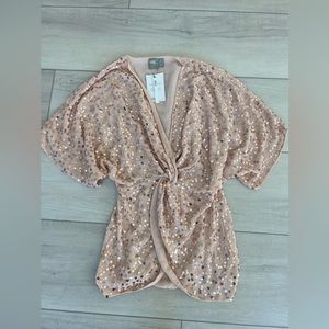 ASOS sequin kimono top